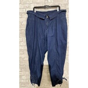 Ashley Stewart Jean Capris Size 24